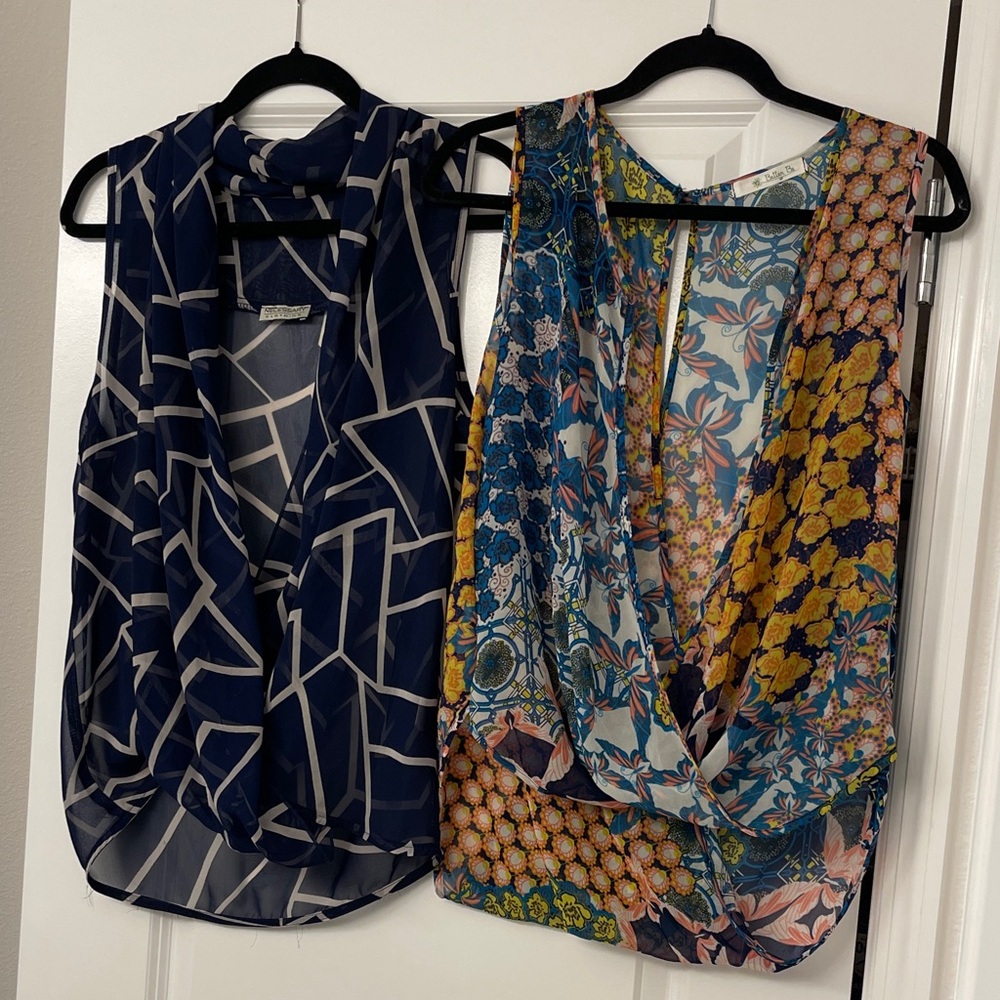 Necessary Clothing Geometric and Floral Blouses